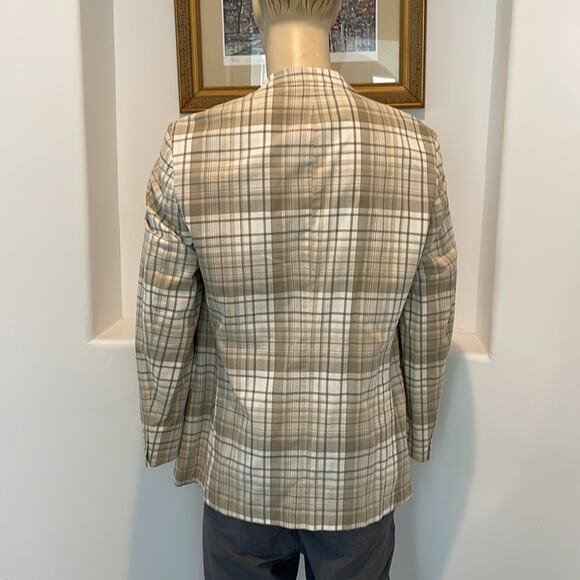 Haspel Premium Tailored Men’s Blazer Plaid Size 44L NWT - Picture 13 of 14